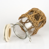 Dóza skleněná RETRO 12,5x19,5cm