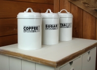 Dóza - zásobník na čaj 11x11x18cm