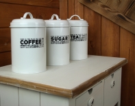 Dóza - zásobník na čaj 11x11x18cm