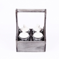 Dózičky na potraviny v přepravce 19x19x26cm