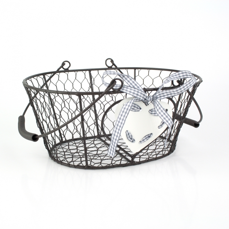 Drátěný košík - sada 3ks 32/29/26cm