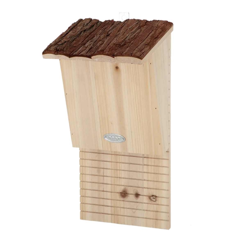 Dřevěná budka pro netopýry s kůrovou střechou 39,5 cm