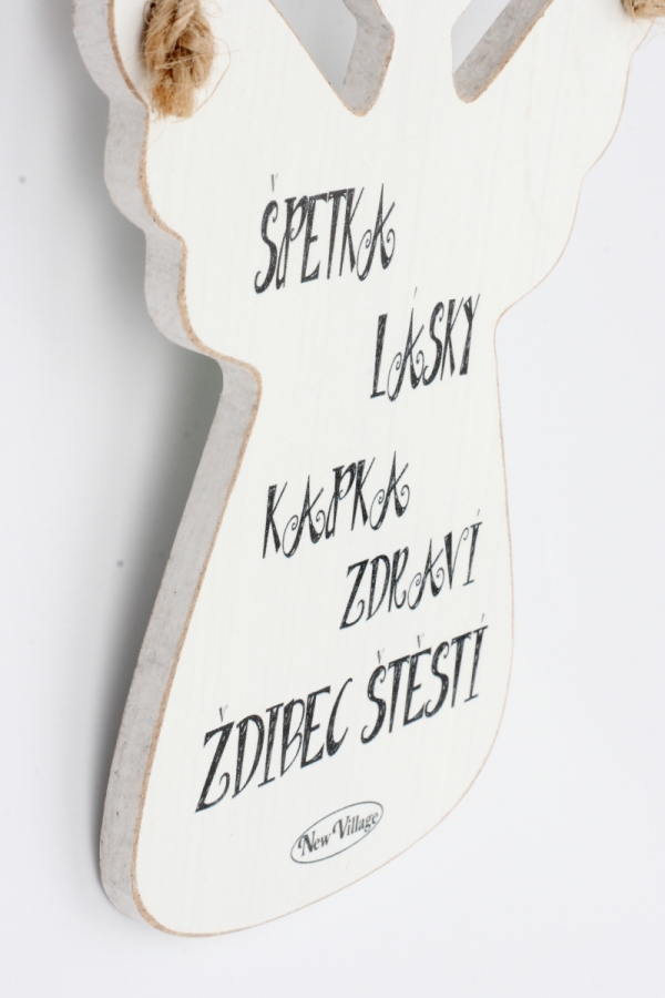 Dřevěná cedule anděl Špetka lásky cm