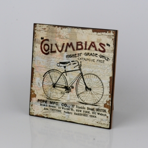 Dřevěná cedule Columbias 25x25cm