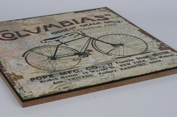 Dřevěná cedule Columbias 25x25cm