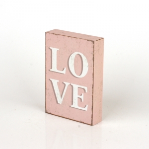 Dřevěná cedule do dětského pokoje Love 9x13cm