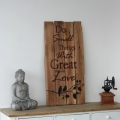 Dřevěná cedule Do small thigs with great love 81cm