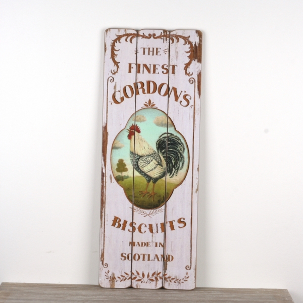 Dřevěná cedule kohout 30x80cm