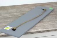 Dřevěná cedule SMILE šedá 40x12cm