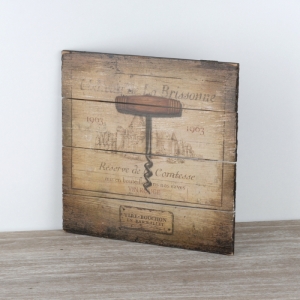 Dřevěná cedule víno 30x30cm