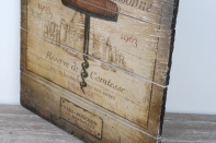 Dřevěná cedule víno 30x30cm