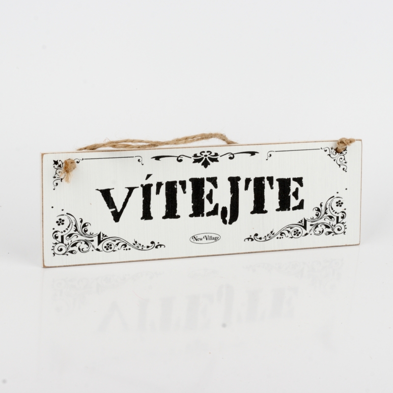 Dřevěná cedule VÍTEJTE 30cm