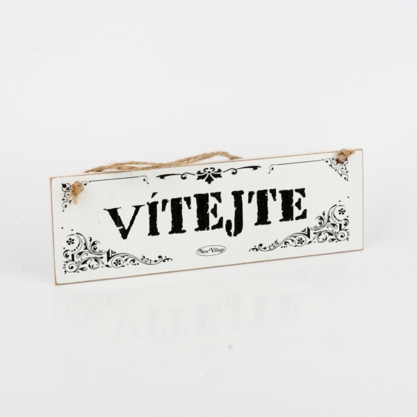 Dřevěná cedule VÍTEJTE 30cm