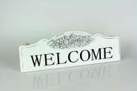 Dřevěná cedule Welcome na zavěšení 35,5cm