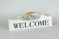 Dřevěná cedule Welcome na zavěšení 35,5cm