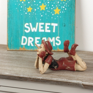 Dřevěná dekorace Pinokio 18x12x17cm