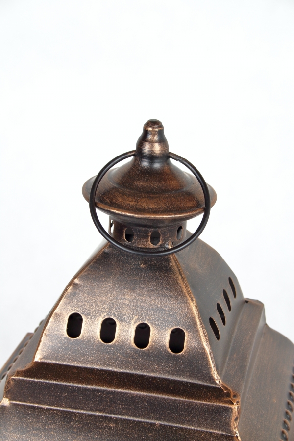 Dřevěná dekorační lucerna velká 31x31x79cm