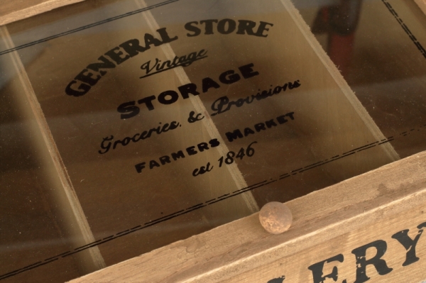 Dřevěná krabička na příbory 12x30x25cm