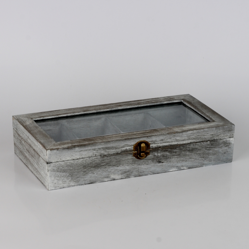 Dřevěná krabička s patinou 31x15x6cm