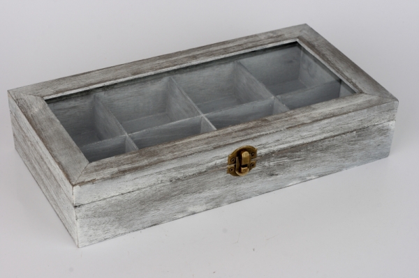 Dřevěná krabička s patinou 31x15x6cm