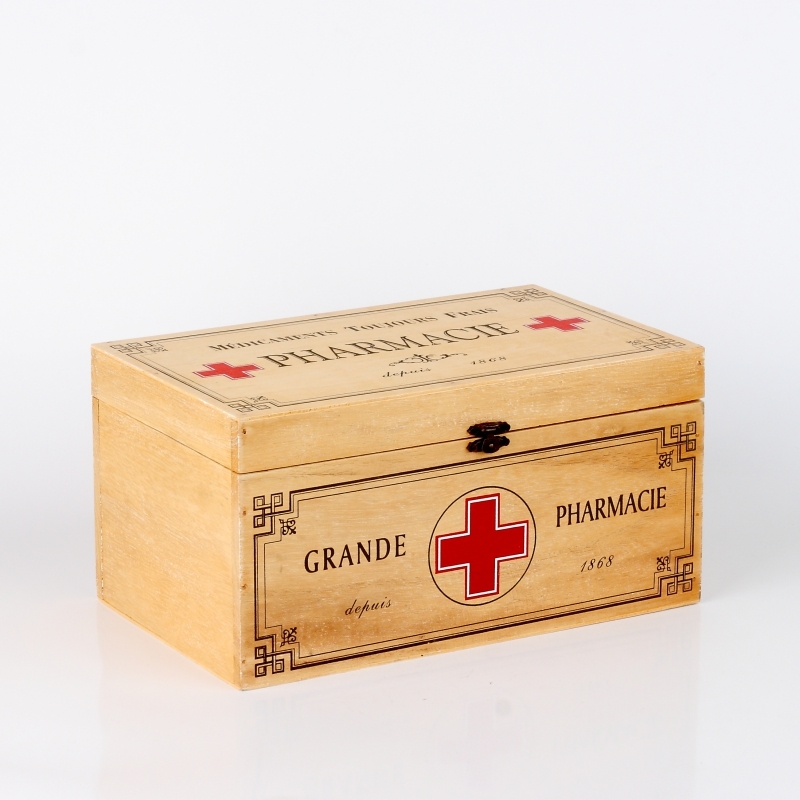 Dřevěná lékárnička Pharmacie 29x18x14,5cm
