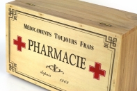 Dřevěná lékárnička Pharmacie 30x18cm