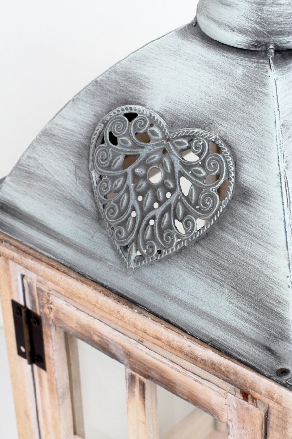 Dřevěná lucerna 21×43×21cm