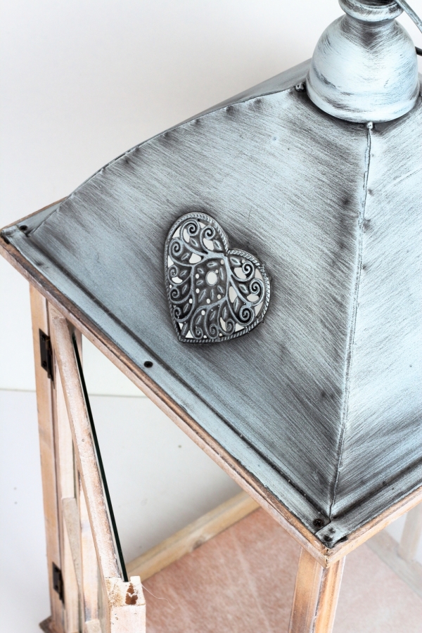 Dřevěná lucerna 29×63×29cm