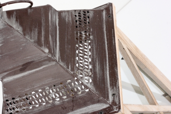 Dřevěná lucerna kónická 59cm