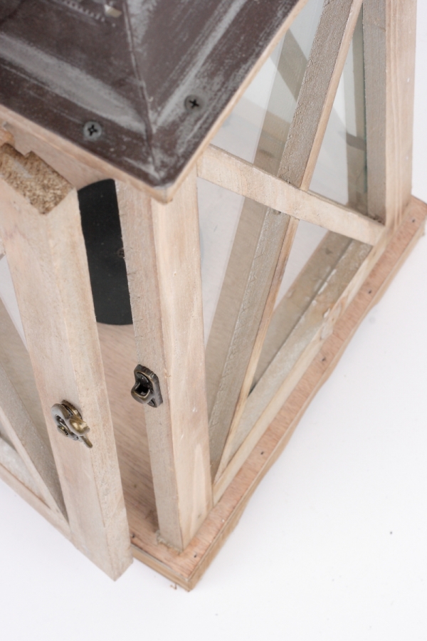 Dřevěná lucerna kónická 59cm