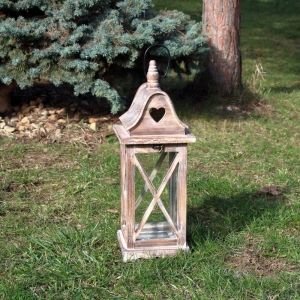 Dřevěná lucerna malá M 46cm