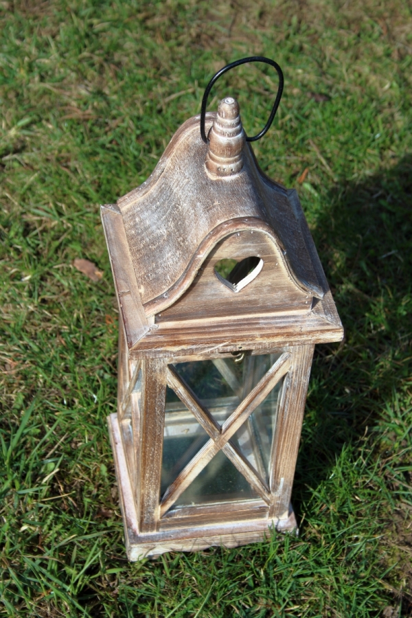 Dřevěná lucerna malá M 46cm