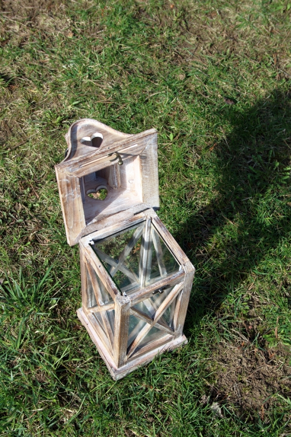 Dřevěná lucerna malá M 46cm