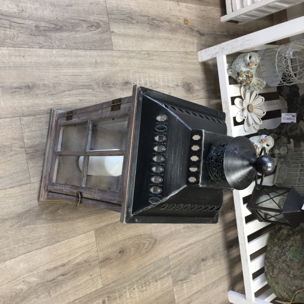 Dřevěná lucerna střední 58 cm