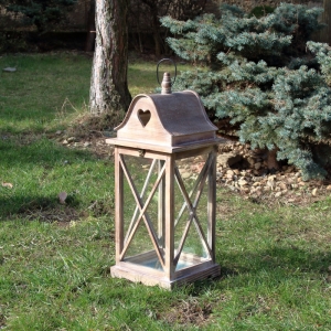 Dřevěná lucerna střední L 60cm