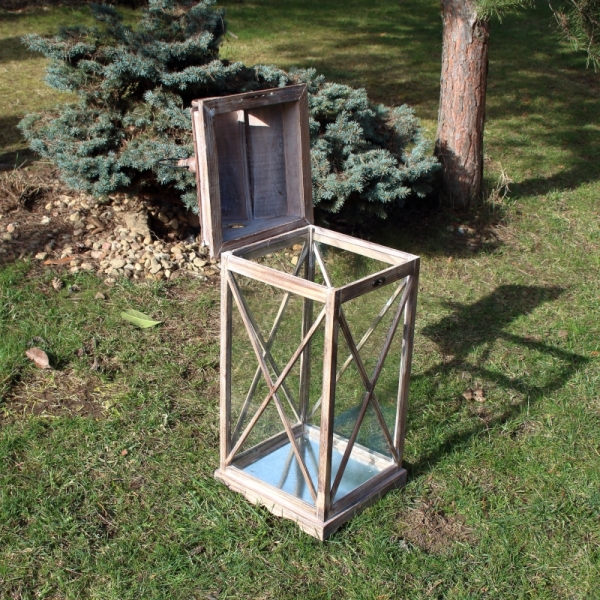 Dřevěná lucerna velká XL 80cm