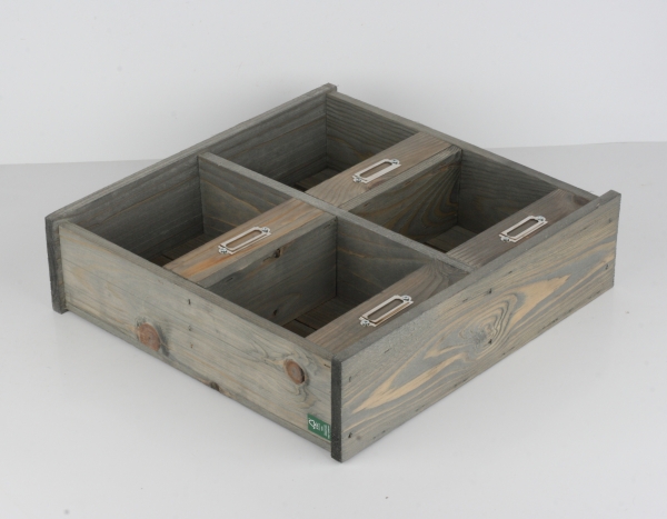 Dřevěná nástěnná police/organizér 39cm