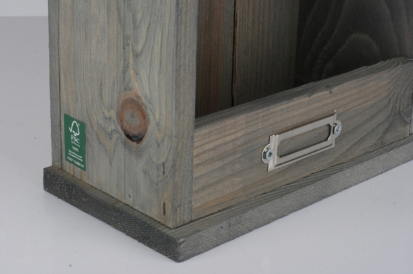 Dřevěná nástěnná police/organizér 39cm