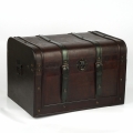 Dřevěná pirátská truhla 48x35x36cm