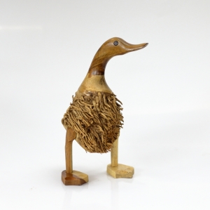 Dřevěná postavička střapaté kačenky 22cm