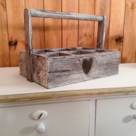 Dřevěná přepravka - květináč na bylinky 34x23x25cm