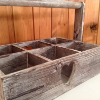 Dřevěná přepravka - květináč na bylinky 34x23x25cm