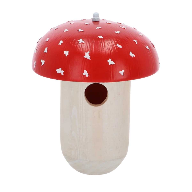 Dřevěná ptačí budka pro střízlíka – Muchomůrka 23 cm