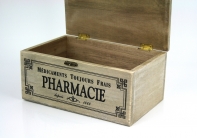 Dřevěná retro lékárnička Pharmacie 