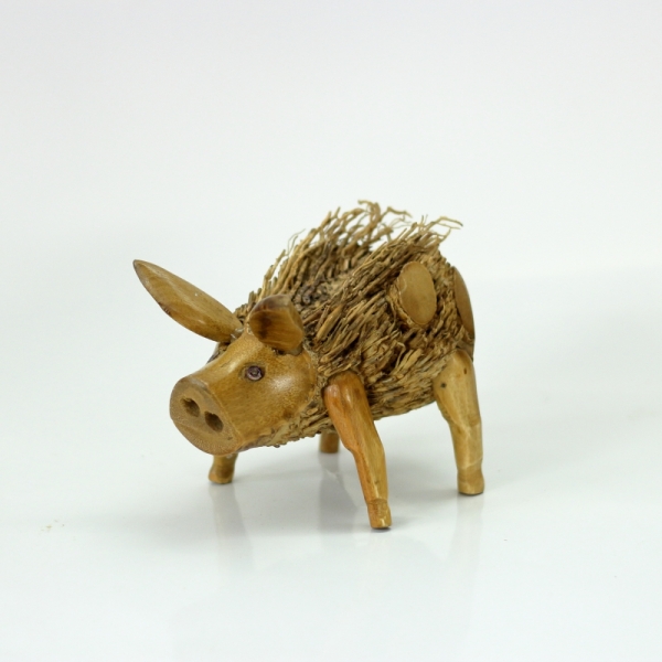 Dřevěná socha střepaté prase