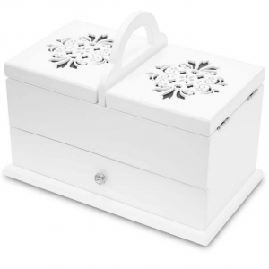 Dřevěná šperkovnice 23,5x30x17 cm