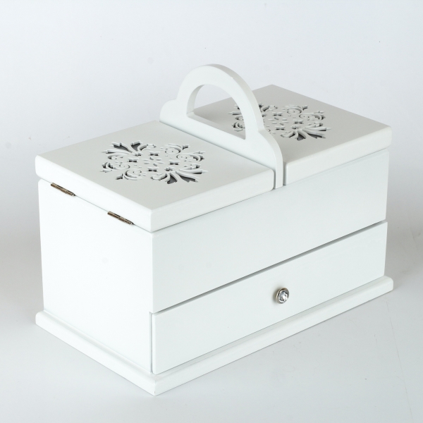 Dřevěná šperkovnice 23,5x30x17 cm