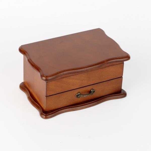 Dřevěná šperkovnice se zrcadlem 20x13x10cm