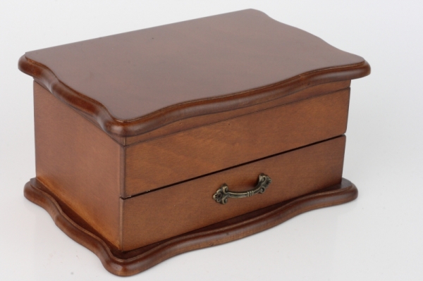 Dřevěná šperkovnice se zrcadlem 20x13x10cm