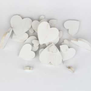 Dřevěná srdíčka mix 30 ks